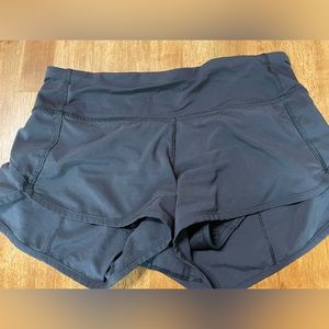 Black Lululemon running shorts size 2